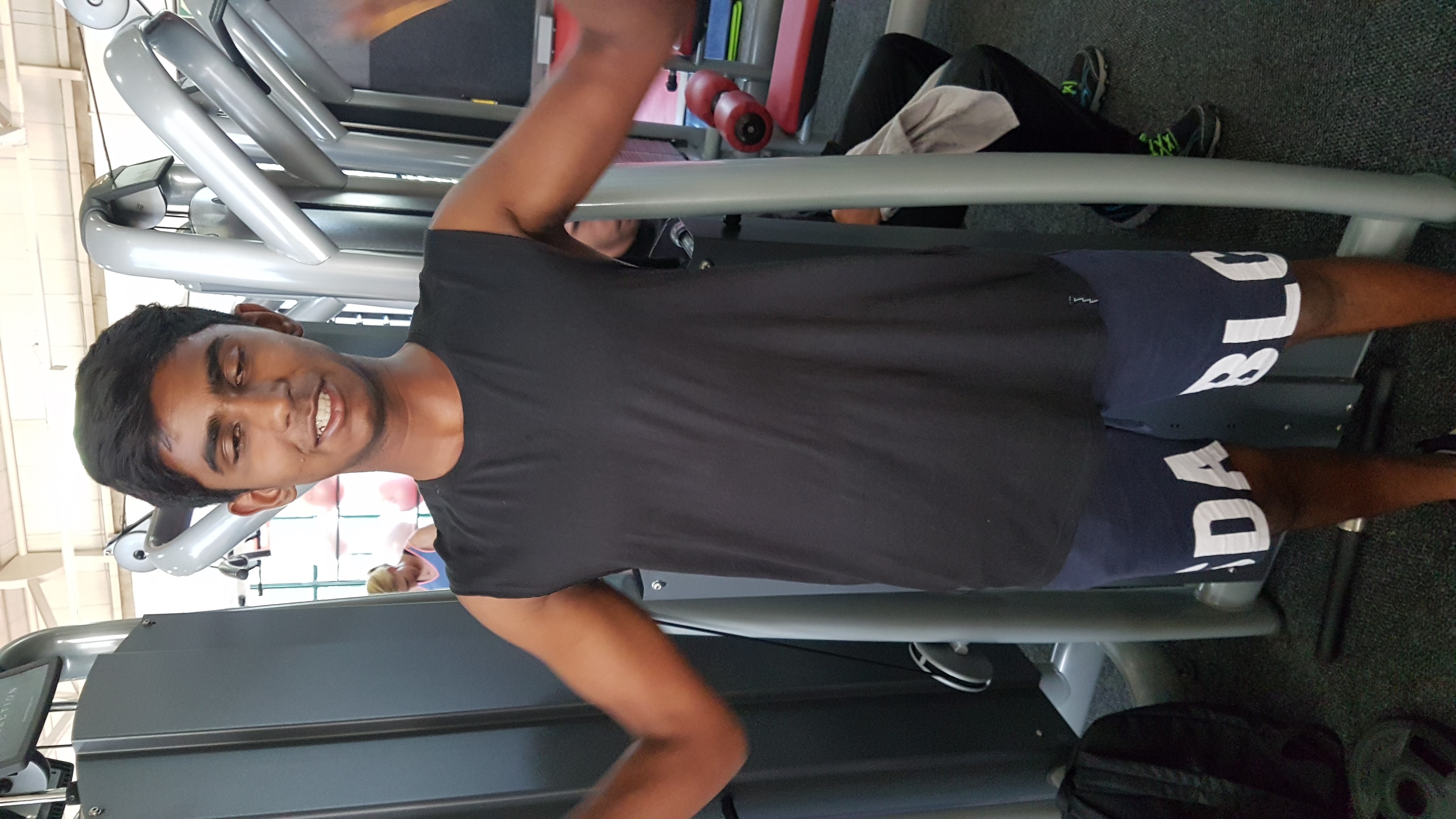 Earlier training photo of Suvarn Pillay